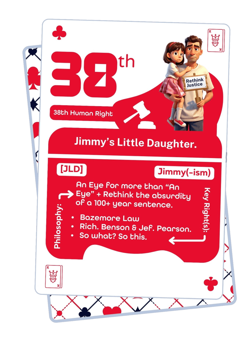 38th Human Right: Jimmy's Little Daughter, Jimmy(-ism) — rethinking the absurdity of a 100+ year sentence